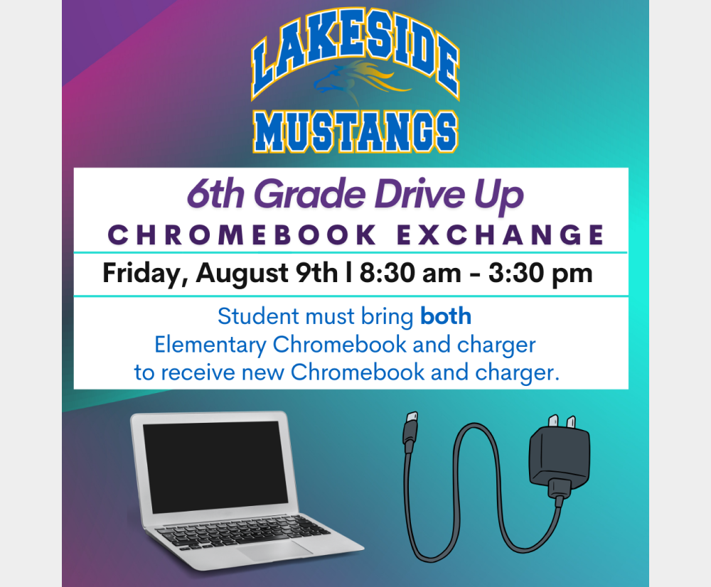 6th Grade Drive-Up Chromebook Exchange